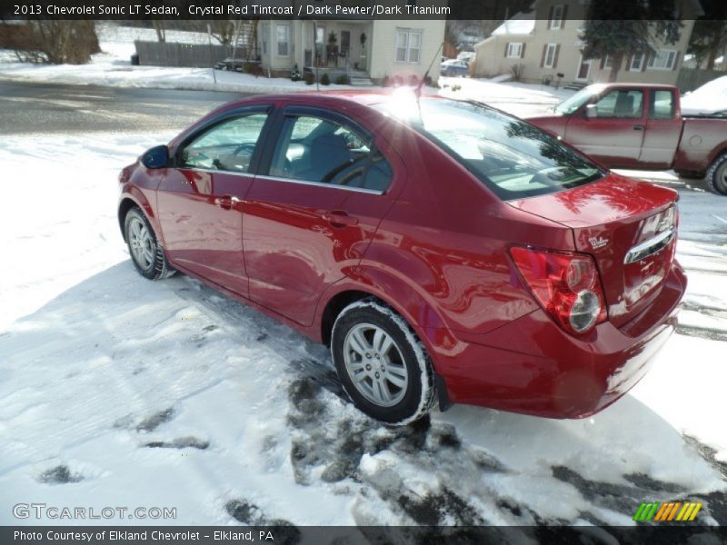 Crystal Red Tintcoat / Dark Pewter/Dark Titanium 2013 Chevrolet Sonic LT Sedan