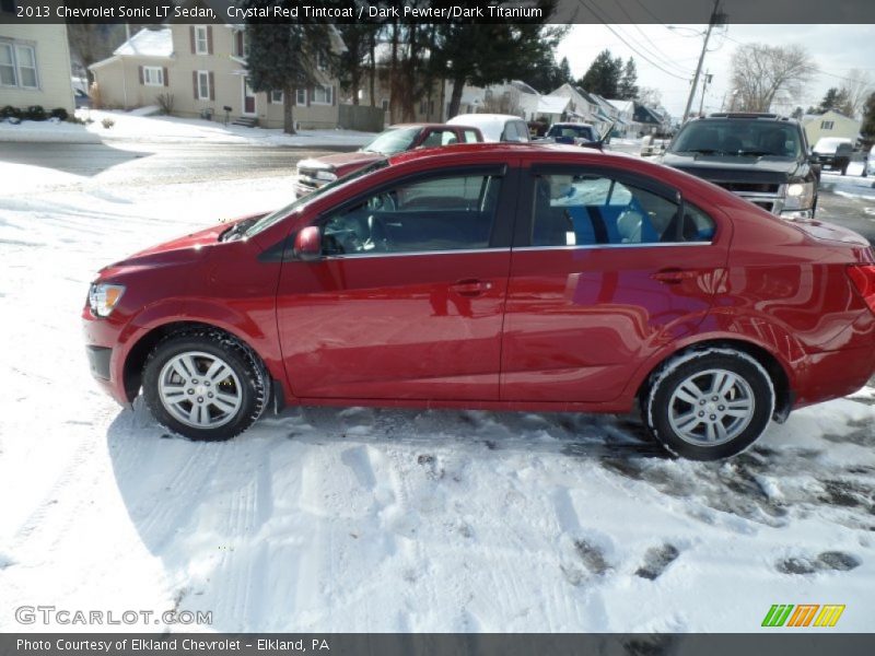Crystal Red Tintcoat / Dark Pewter/Dark Titanium 2013 Chevrolet Sonic LT Sedan