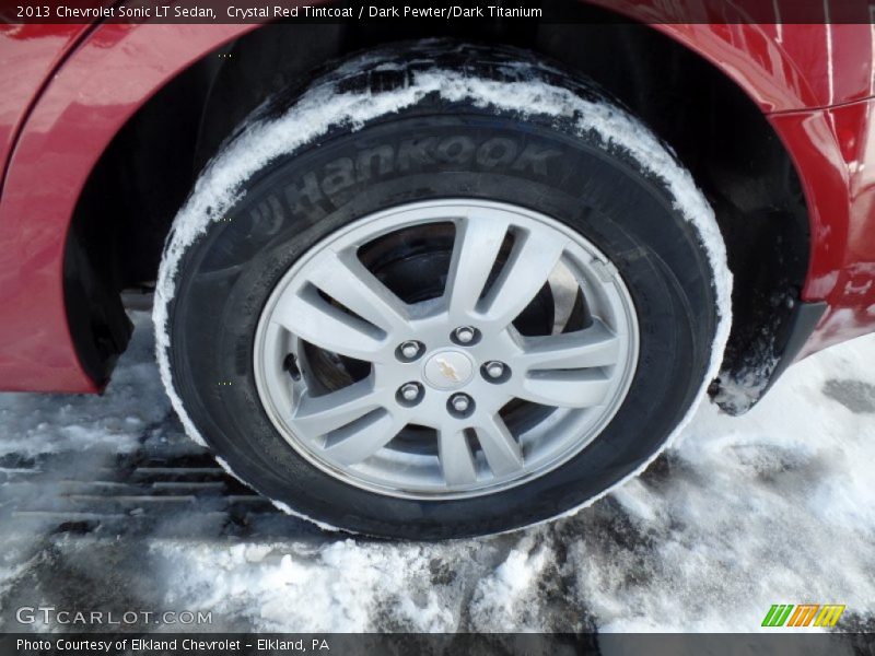 Crystal Red Tintcoat / Dark Pewter/Dark Titanium 2013 Chevrolet Sonic LT Sedan
