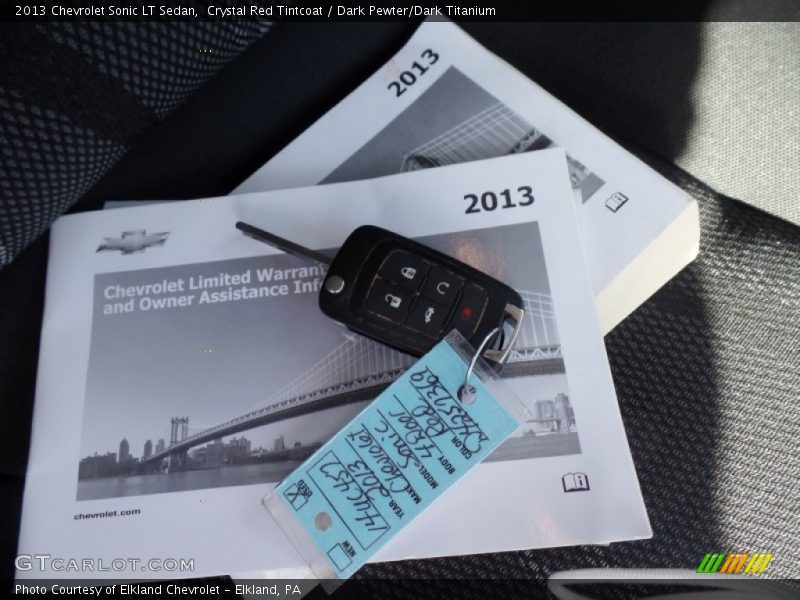 Crystal Red Tintcoat / Dark Pewter/Dark Titanium 2013 Chevrolet Sonic LT Sedan