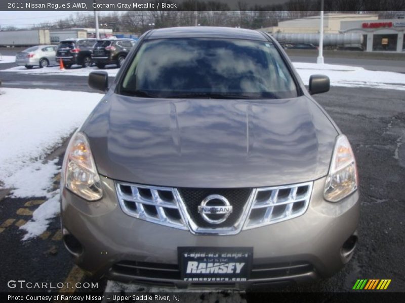 Gotham Gray Metallic / Black 2011 Nissan Rogue S AWD