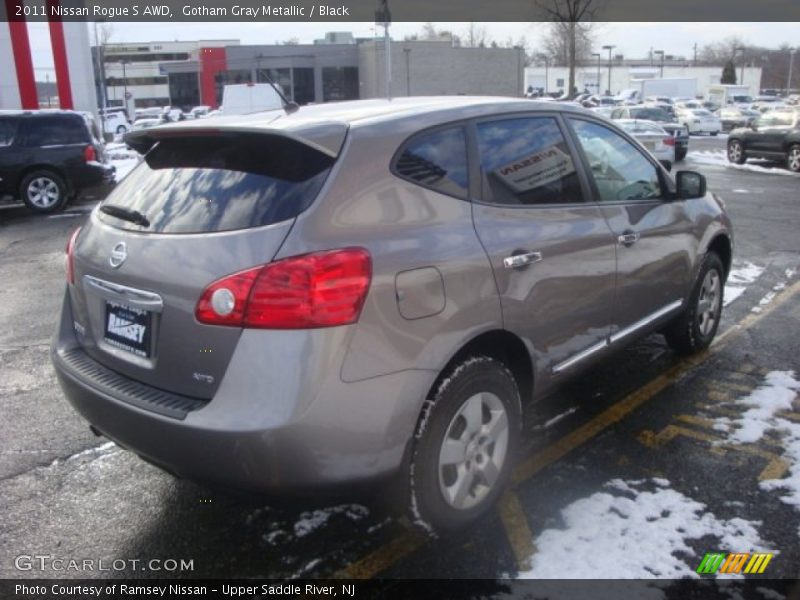 Gotham Gray Metallic / Black 2011 Nissan Rogue S AWD