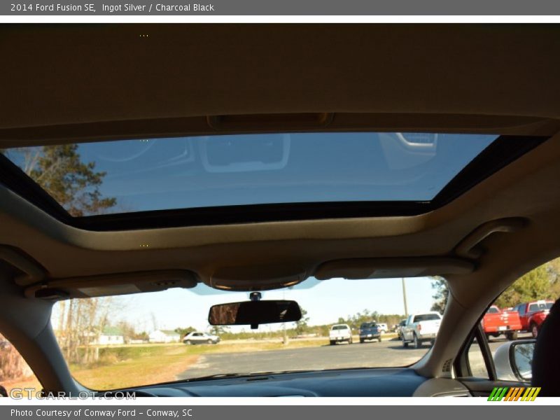 Ingot Silver / Charcoal Black 2014 Ford Fusion SE