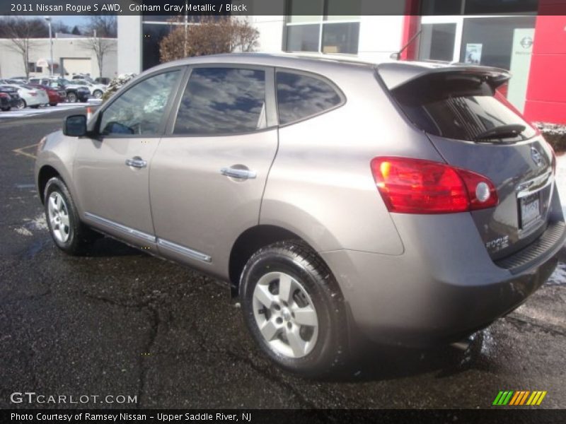 Gotham Gray Metallic / Black 2011 Nissan Rogue S AWD