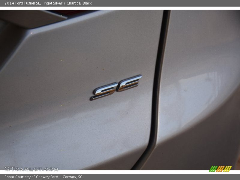 Ingot Silver / Charcoal Black 2014 Ford Fusion SE