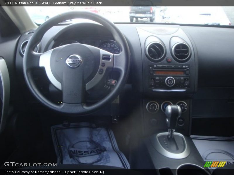 Gotham Gray Metallic / Black 2011 Nissan Rogue S AWD