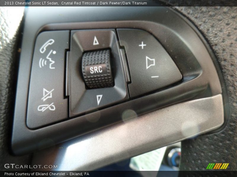 Crystal Red Tintcoat / Dark Pewter/Dark Titanium 2013 Chevrolet Sonic LT Sedan