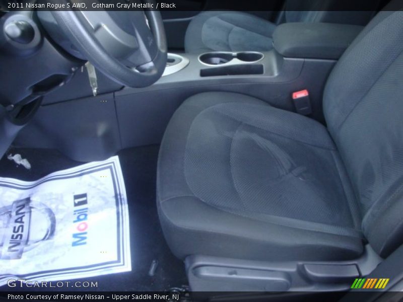 Gotham Gray Metallic / Black 2011 Nissan Rogue S AWD