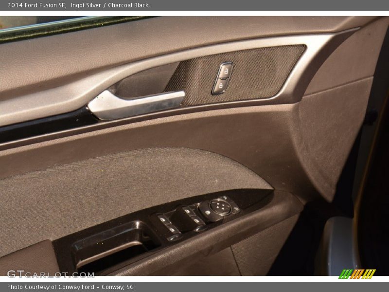 Ingot Silver / Charcoal Black 2014 Ford Fusion SE