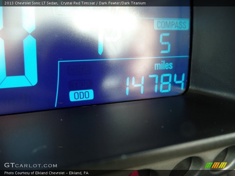Crystal Red Tintcoat / Dark Pewter/Dark Titanium 2013 Chevrolet Sonic LT Sedan