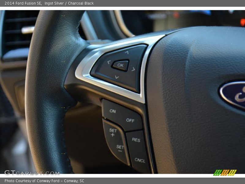 Ingot Silver / Charcoal Black 2014 Ford Fusion SE