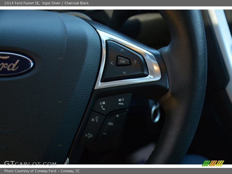 Ingot Silver / Charcoal Black 2014 Ford Fusion SE