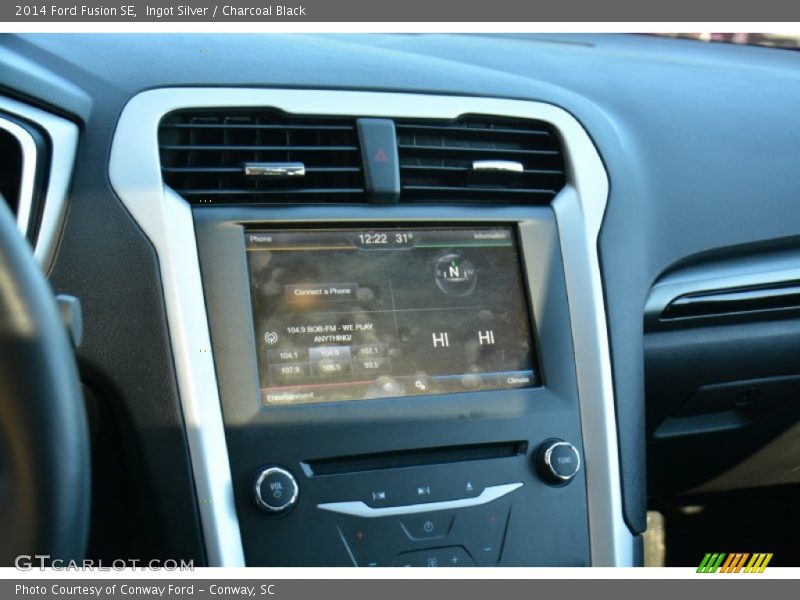 Ingot Silver / Charcoal Black 2014 Ford Fusion SE