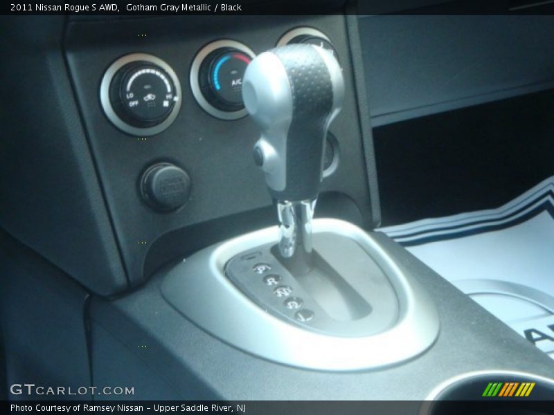 Gotham Gray Metallic / Black 2011 Nissan Rogue S AWD