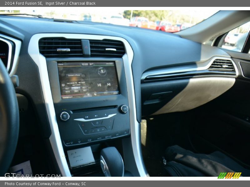 Ingot Silver / Charcoal Black 2014 Ford Fusion SE