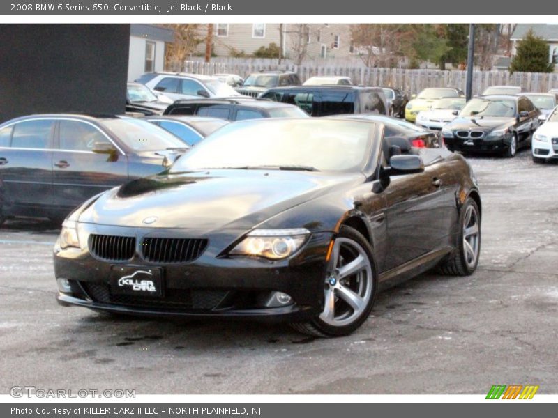 Jet Black / Black 2008 BMW 6 Series 650i Convertible