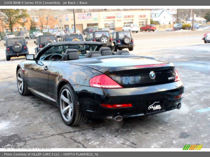 Jet Black / Black 2008 BMW 6 Series 650i Convertible