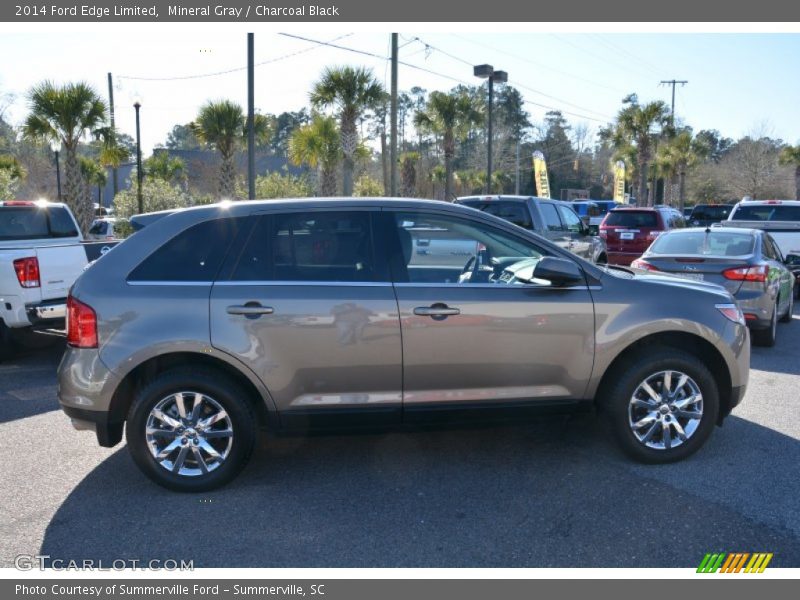 Mineral Gray / Charcoal Black 2014 Ford Edge Limited