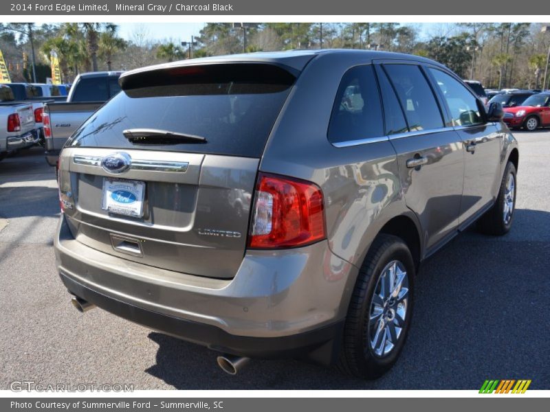 Mineral Gray / Charcoal Black 2014 Ford Edge Limited