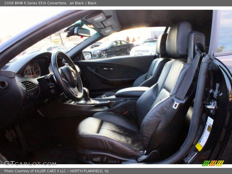 Jet Black / Black 2008 BMW 6 Series 650i Convertible