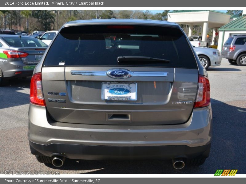 Mineral Gray / Charcoal Black 2014 Ford Edge Limited
