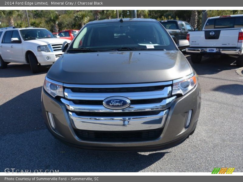 Mineral Gray / Charcoal Black 2014 Ford Edge Limited