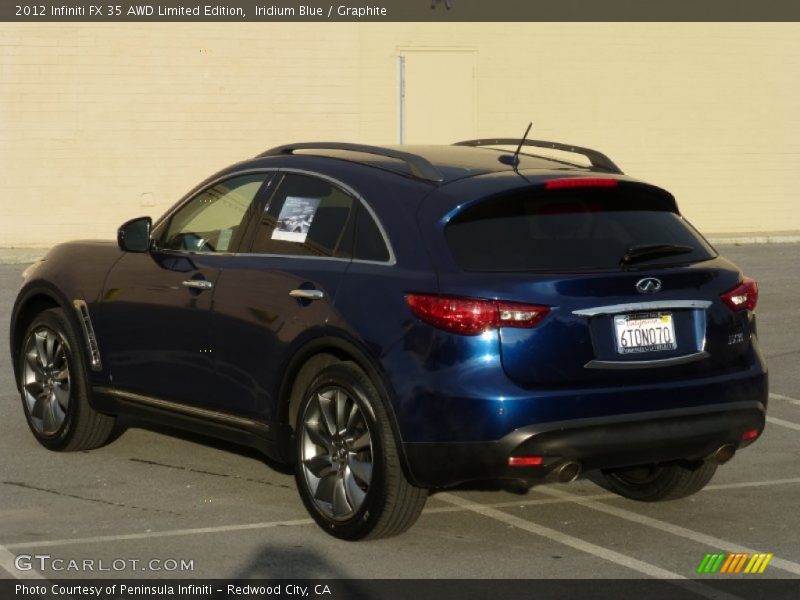 Iridium Blue / Graphite 2012 Infiniti FX 35 AWD Limited Edition