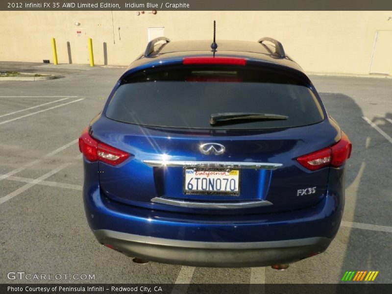 Iridium Blue / Graphite 2012 Infiniti FX 35 AWD Limited Edition