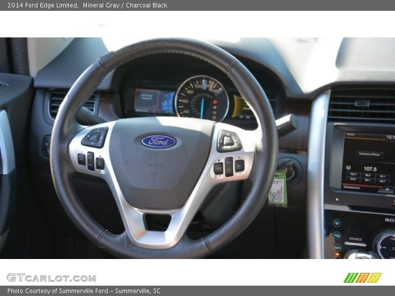 Mineral Gray / Charcoal Black 2014 Ford Edge Limited