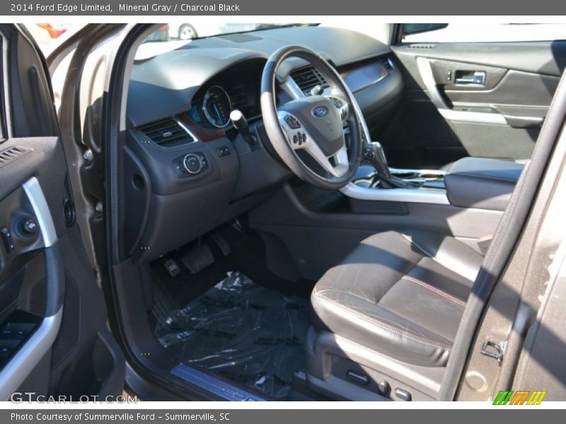 Mineral Gray / Charcoal Black 2014 Ford Edge Limited