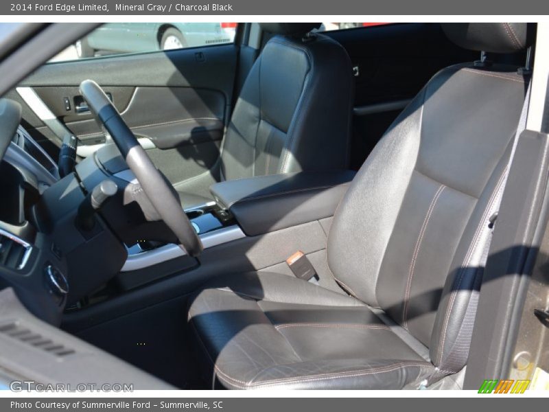 Mineral Gray / Charcoal Black 2014 Ford Edge Limited