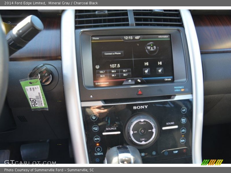 Mineral Gray / Charcoal Black 2014 Ford Edge Limited