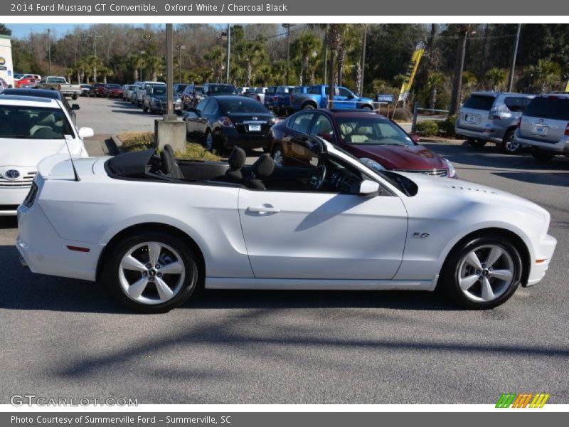 Oxford White / Charcoal Black 2014 Ford Mustang GT Convertible