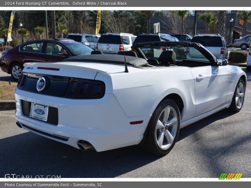 Oxford White / Charcoal Black 2014 Ford Mustang GT Convertible