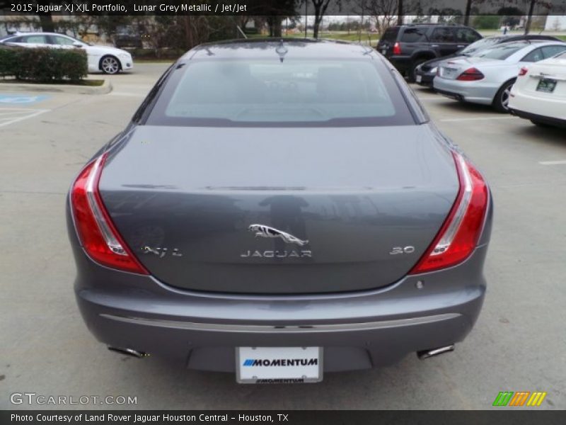 Lunar Grey Metallic / Jet/Jet 2015 Jaguar XJ XJL Portfolio