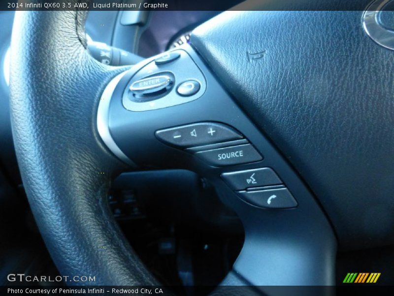 Liquid Platinum / Graphite 2014 Infiniti QX60 3.5 AWD