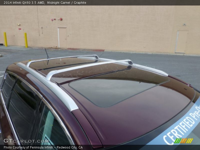 Midnight Garnet / Graphite 2014 Infiniti QX60 3.5 AWD