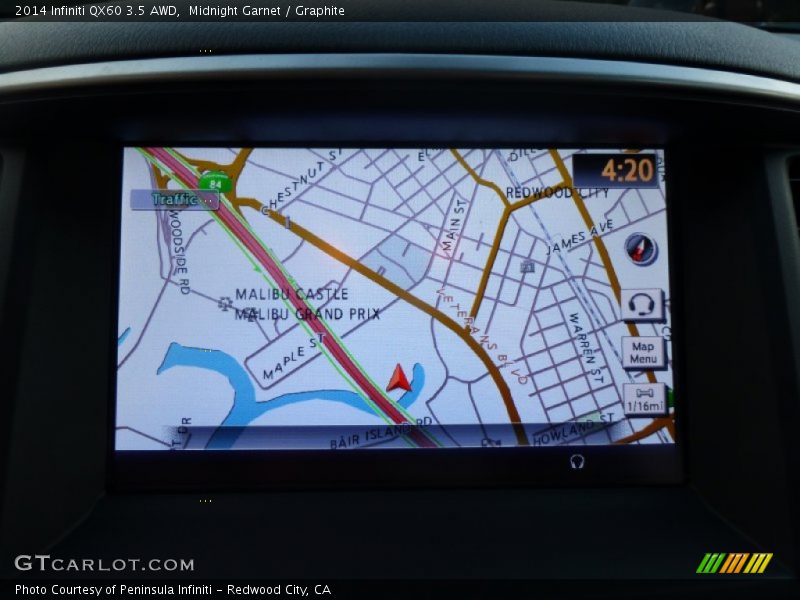 Midnight Garnet / Graphite 2014 Infiniti QX60 3.5 AWD