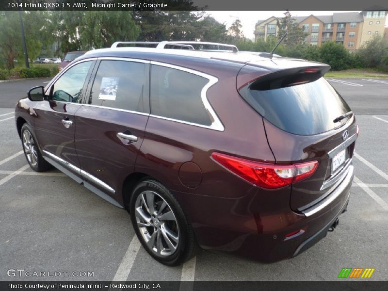 Midnight Garnet / Graphite 2014 Infiniti QX60 3.5 AWD