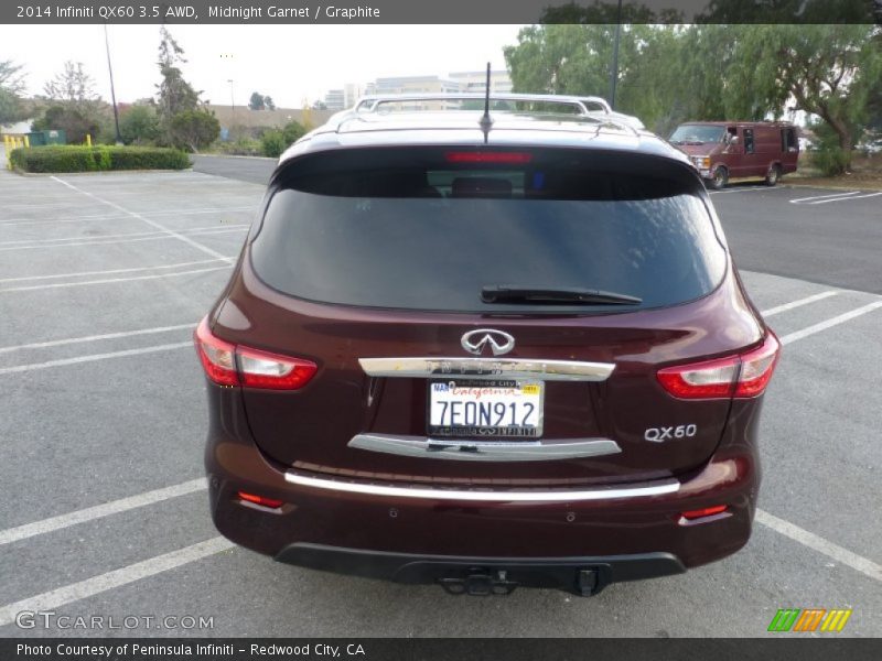 Midnight Garnet / Graphite 2014 Infiniti QX60 3.5 AWD