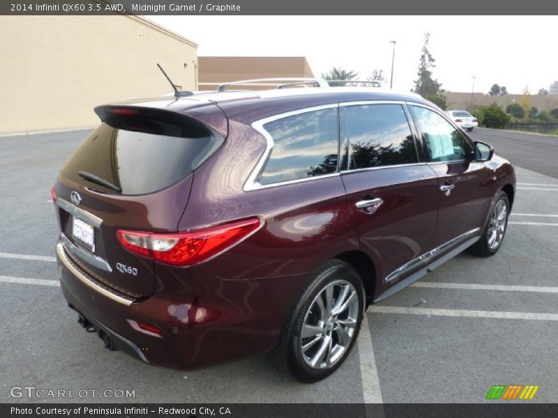 Midnight Garnet / Graphite 2014 Infiniti QX60 3.5 AWD
