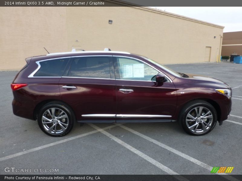 Midnight Garnet / Graphite 2014 Infiniti QX60 3.5 AWD