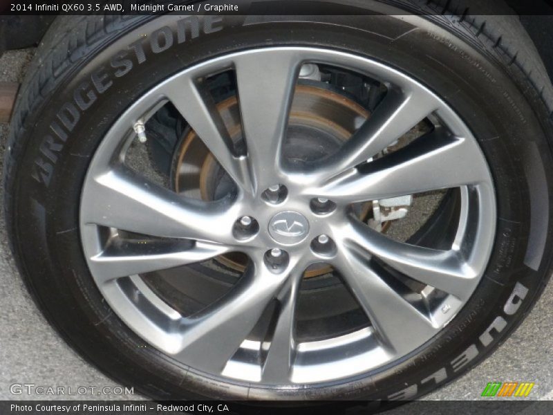 Midnight Garnet / Graphite 2014 Infiniti QX60 3.5 AWD
