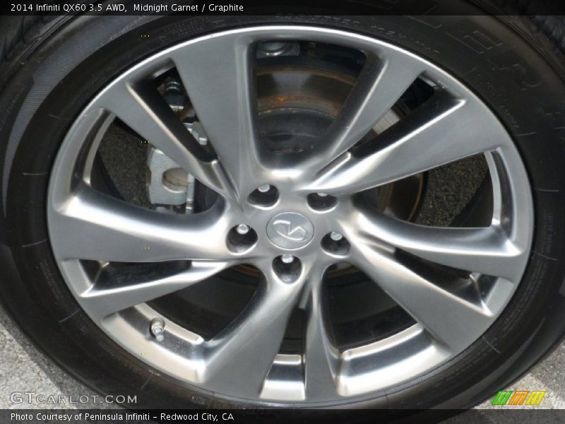 Midnight Garnet / Graphite 2014 Infiniti QX60 3.5 AWD