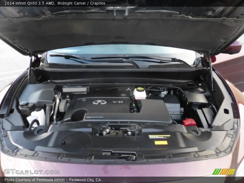 Midnight Garnet / Graphite 2014 Infiniti QX60 3.5 AWD