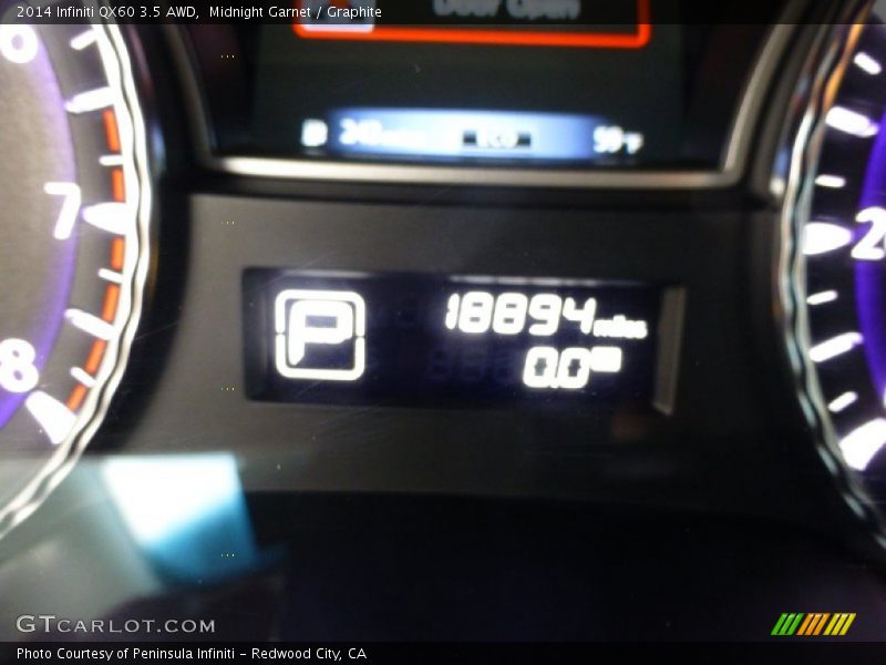 Midnight Garnet / Graphite 2014 Infiniti QX60 3.5 AWD