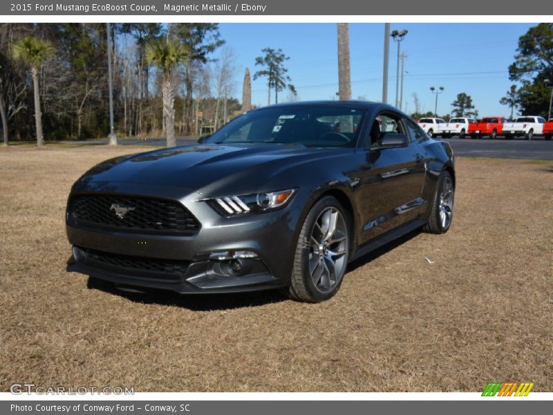 Magnetic Metallic / Ebony 2015 Ford Mustang EcoBoost Coupe