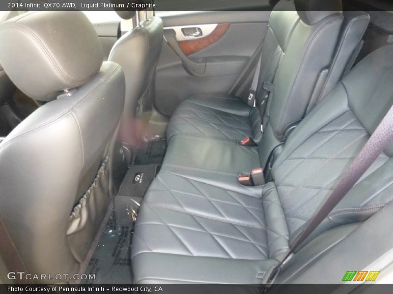 Rear Seat of 2014 QX70 AWD
