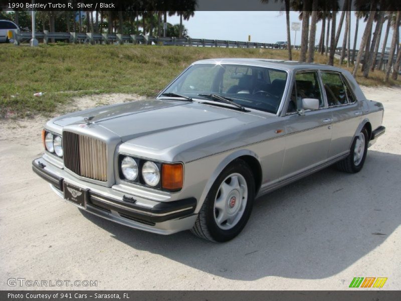 Silver / Black 1990 Bentley Turbo R