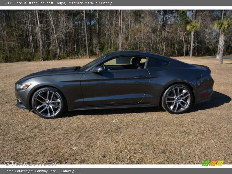 Magnetic Metallic / Ebony 2015 Ford Mustang EcoBoost Coupe